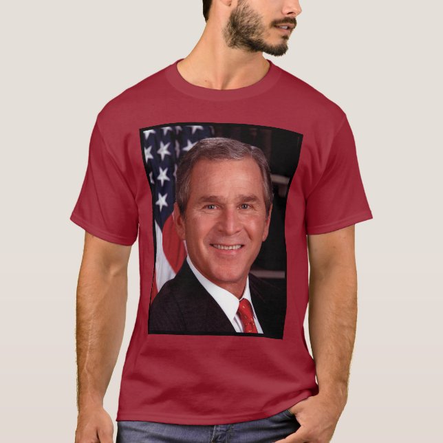 T-shirt Carte de Noël du président américain George Bush (Devant)