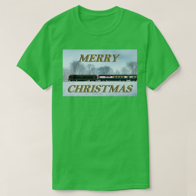 T-SHIRT CARTE DE NOËL LOCOMOTIVE CLASSE 67 (Design devant)