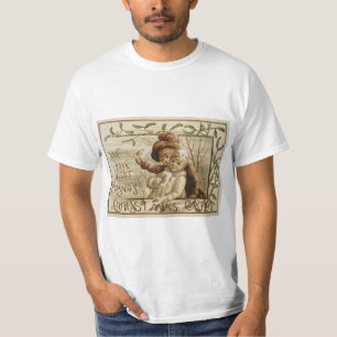 T-shirt Carte de noël pour la publicité commerciale vintag