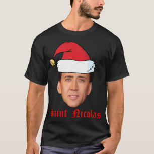 T-shirt Carte de Noël Saint Nicolas Cage