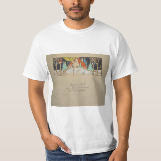 T-shirt Carte de Noël Vintage
