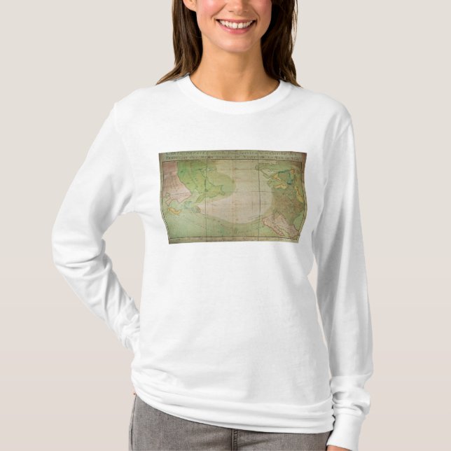 T-shirt Carte de nouvelles découvertes (Devant)
