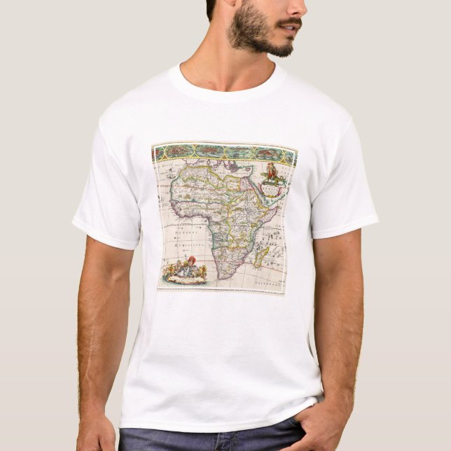 T-shirt Carte de nova Afrique de l'Afrique | (Devant)