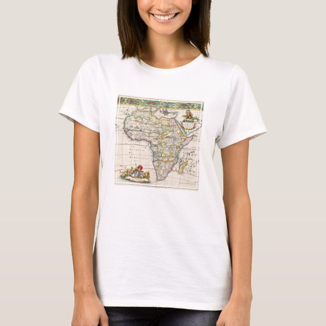 T-shirt Carte de nova Afrique de l'Afrique | (Devant)