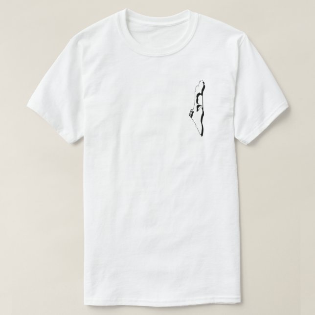 T-shirt Carte de Palestine (Design devant)