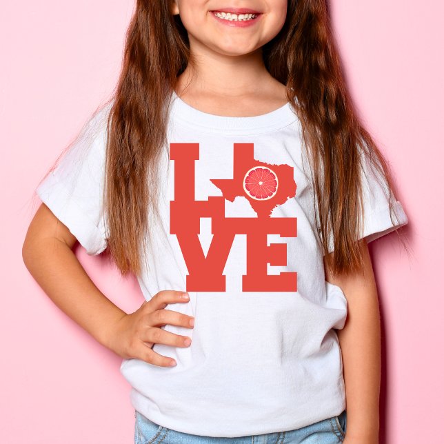 T-shirt Carte de pamplemousse rouge du Texas (Créateur téléchargé)