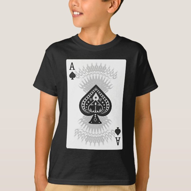 T-shirt Carte de Poker Ace of Spades : (Devant)