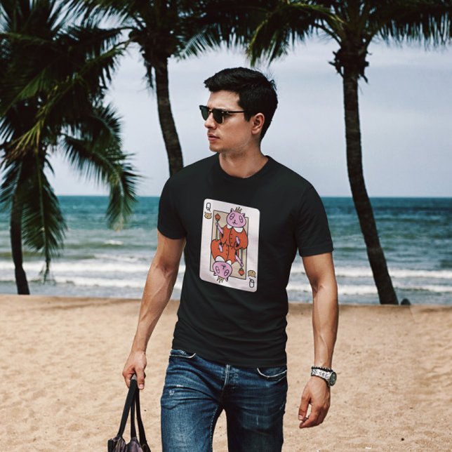 T-shirt Carte de Poker Queen Of Cats (Créateur téléchargé)