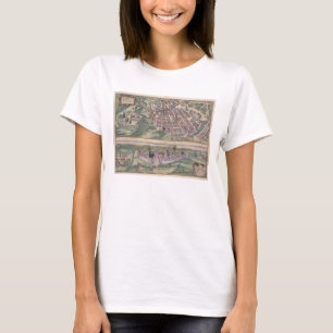 T-shirt Carte de Poznan et de Gruczno, de 'Civitates Orbis