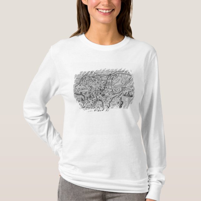 T-shirt Carte de Rome antique (Devant)