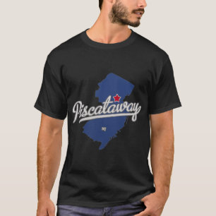 T-shirt Carte de Scataway New Jersey Nj