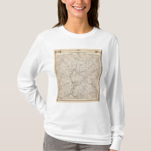 T-shirt Carte de section de T1617S R2829E Tulare County