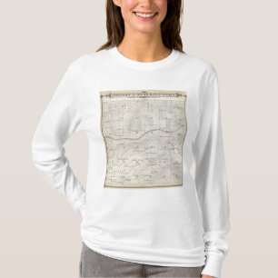 T-shirt Carte de section de T20S R28E Tulare County