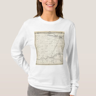 T-shirt Carte de section de T22S R27E Tulare County
