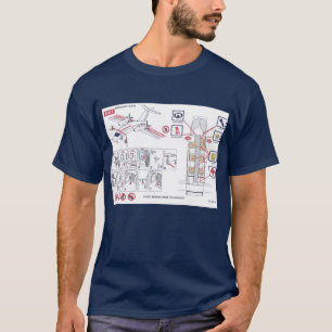 T-shirt carte de sécurité d'avanti de piaggio