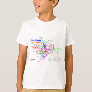 T-shirt Carte de souterrain de Tokyo Japon