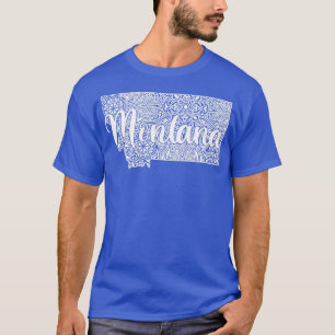 T-shirt Carte de style mandala décoratif patriotique du Mo