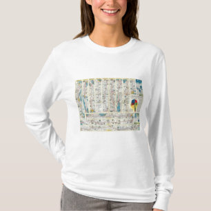 T-shirt Carte de système d'American Airlines de verso