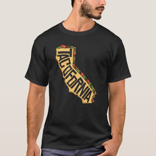 T-shirt Carte de Taco Californie pour Taco californien (Devant)