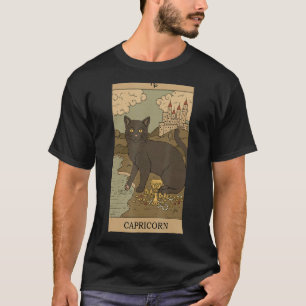 T-shirt Carte de tarot chat capricorne zodiaque horoscope