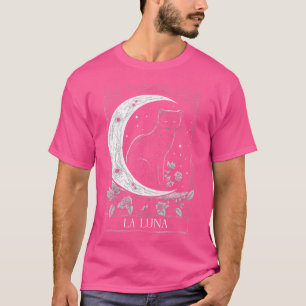 T-shirt Carte de tarot Chat et Lune Croissante