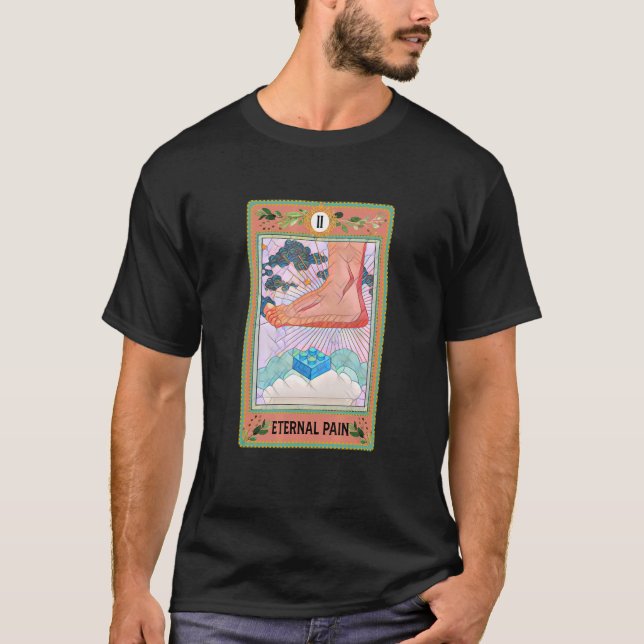 T-shirt Carte de Tarot de douleur éternelle en marche sur  (Devant)
