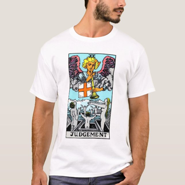 T-shirt Carte de tarot de jugement (Devant)