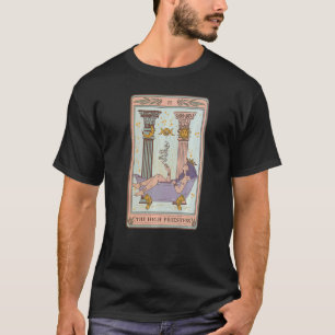 T-shirt Carte de Tarot de mauvaise herbe de haute prêtesse