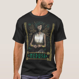 T-shirt Carte de Tarot de Serpent Medusa Mythologie grecqu