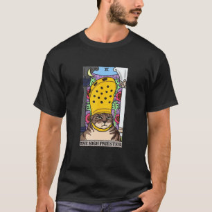 T-shirt Carte de tarot du chat de la grande prêtresse