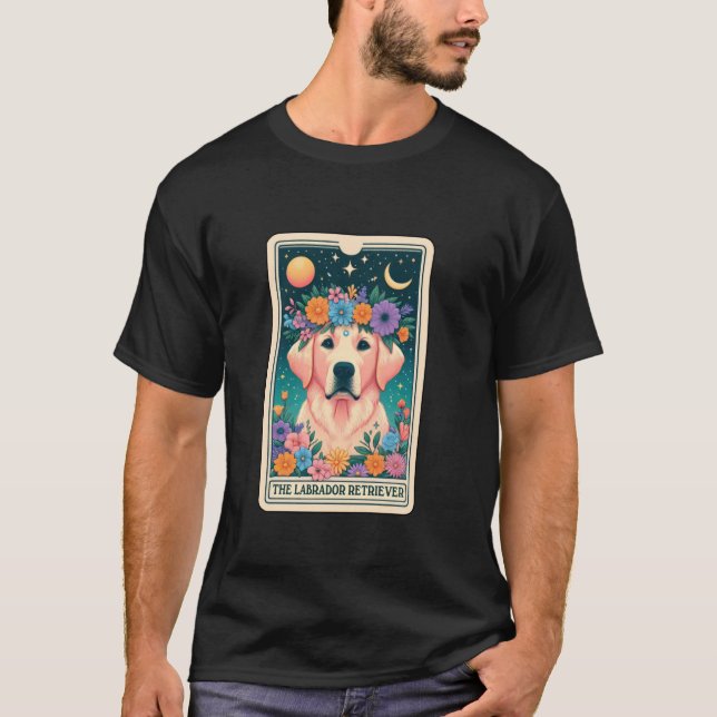 T-shirt Carte de Tarot du Labrador Retriever (Devant)