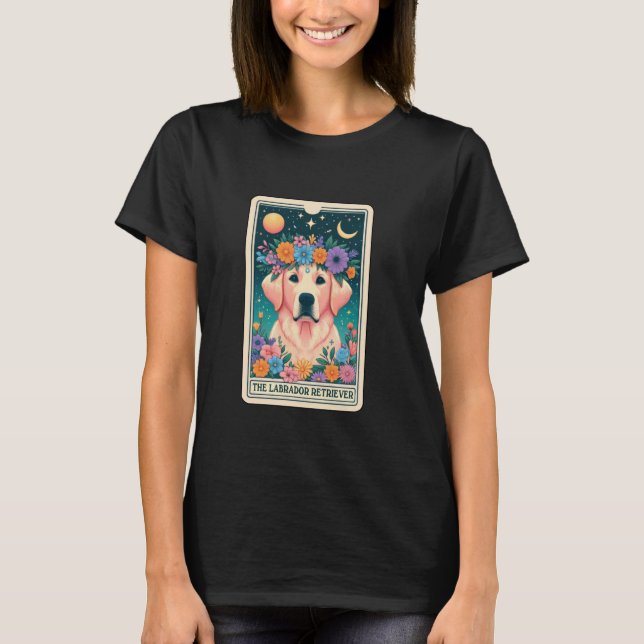 T-shirt Carte de tarot du Labrador Retriever (Devant)