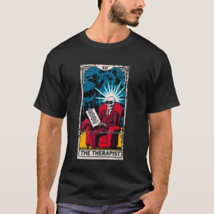 T-shirt Carte de tarot ésotérique vintage squelette thérap