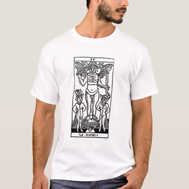 T-shirt Carte de tarot : Le diable (Devant)