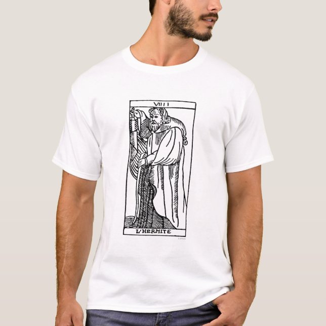 T-shirt Carte de tarot : L'ermite (Devant)