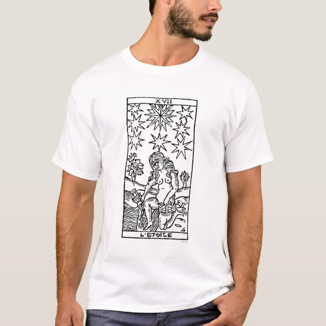 T-shirt Carte de tarot : Les étoiles (Devant)