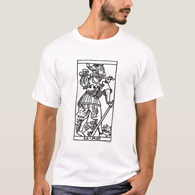 T-shirt Carte de tarot : L'imbécile (Devant)