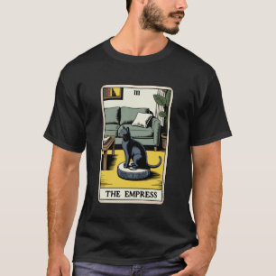 T-shirt Carte de tarot L'Impératrice Chat sur aspirateur r