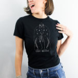 T-shirt Carte de Tarot Mystique pour Enterrement de Vie de<br><div class="desc">Ce design présente un motif de carte de tarot mystique avec des polices célestes modernes. Voir la collection entière pour plus d'articles assortis !</div>