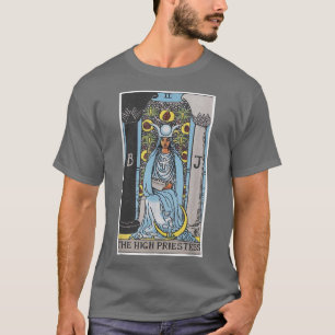 T-shirt Carte de tarot vintage 2 La grande prêtresse 