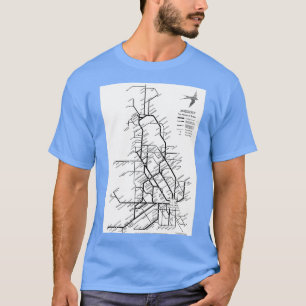 T-shirt Carte de transport interferroviaire britannique 19