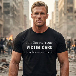 T-shirt Carte de Victime Politiquement Incorrecte Conserva