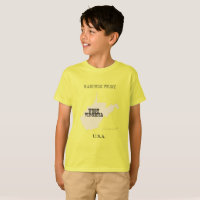 T-shirt - Carte de Virginie Occidentale avec la vi