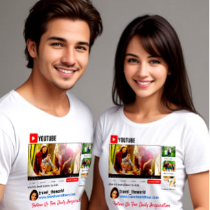T-shirt Carte de visite de la chaîne Youtube