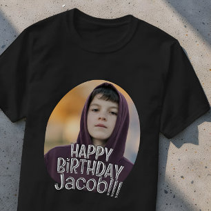 T-shirt Carte de voeux d'anniversaire personnalisée modern