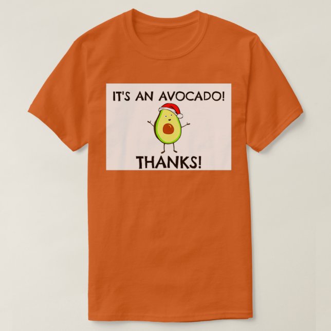 T-shirt Carte de voeux ITx27S AN AVOCADO (Design devant)