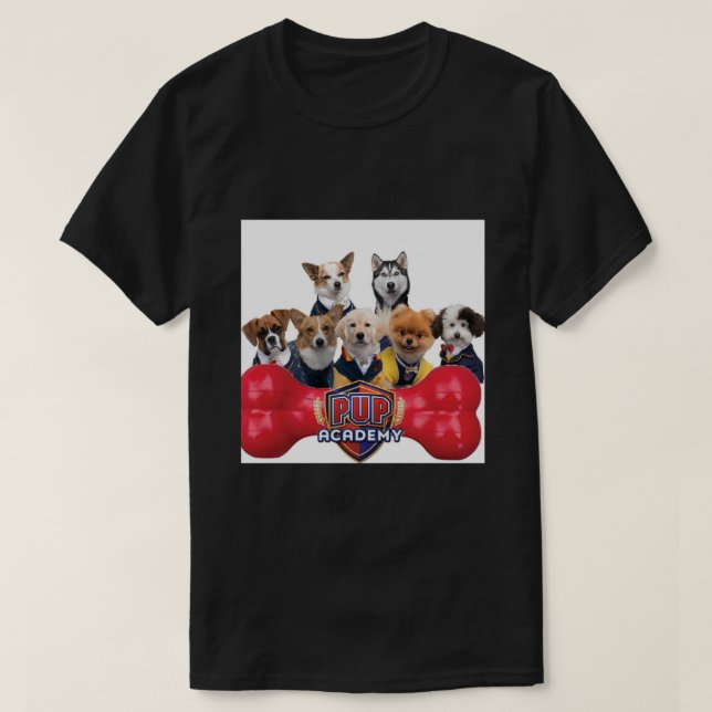 T-shirt Carte de voeux Pup Academy Show (Design devant)