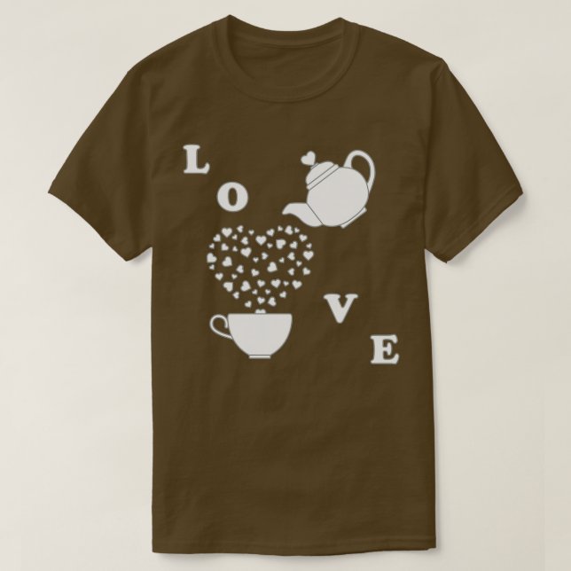 T-shirt Carte de voeux Valentinex27s Jour Coeurs de tasse  (Design devant)
