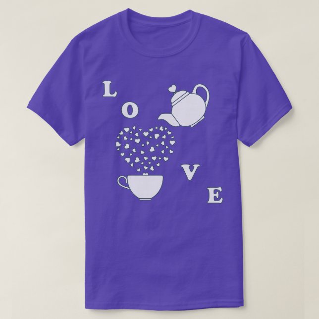 T-shirt Carte de voeux Valentinex27s Jour Coeurs de tasse  (Design devant)