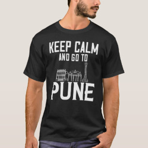 T-shirt Carte de voyage Pune India City Skyline